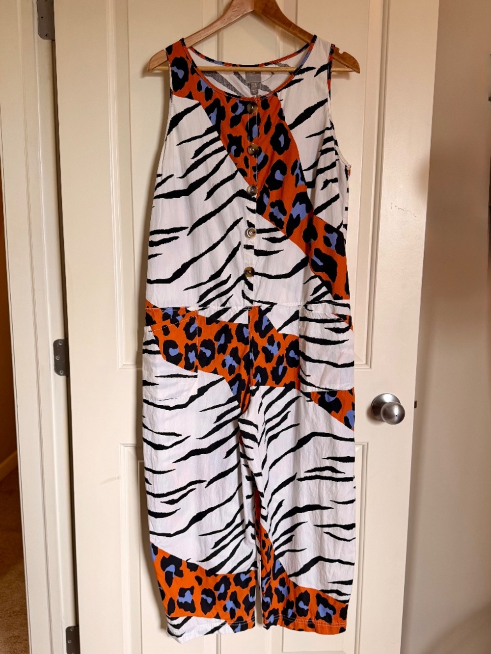 ASOS Leopard & Zebra Print Jumpsuit